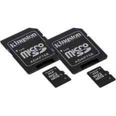 Hubsan x4 fpv Transcend HUBSAN H501S X4 FPV Quadcopter drönare minneskort 2 x 4 GB microSDHC minneskort med SD-adapter (2-pack)