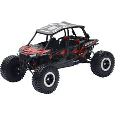 1:18 Voitures RC Polaris RZR XP 4 Turbo EPS Sport UTV Red Metallic with Graphics and Black Top "Xtreme Off-Road" Series 1/18 Diecast Model by New Ray