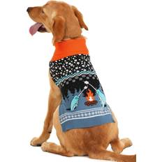 Narwhal Pet Sweater - Black/Blue/Orange