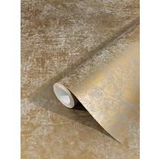 Gold Metallic Non-Woven Removable Wallpaper Roll