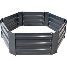 Outdoor Planter Boxes Galvanized Steel Hexagon Raised Garden Bed