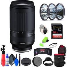 Camera Lenses Tamron 70-300mm f/4.5-6.3 Di III RXD Lens for Sony E + Accessories INTL Model