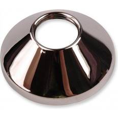 Ferro Chrome Plated Steel Pipe Cover Collar Cone 3/4" Valve Tap Rose 25mm Height