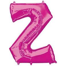 Amscan Letter Z Supershape Pink Foil Balloons 34/86cm P73 P50