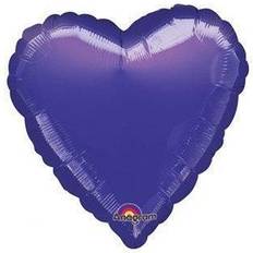 Purple Text & Theme Balloons Amscan 18" Metallic Purple Foil Heart