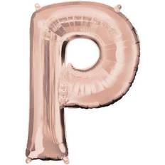 Amscan Anagram 89768 37 in. Letter P Rose Gold Balloon