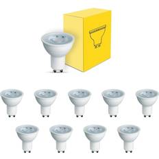 Fordelspakke 10x LED spot GU10 PAR16 4W 345lm 36D 827 ekstra varm hvid erstatter 50W