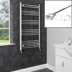 Heated Towel Rails Duratherm DuraTherm Dual Fuel Heated Towel Chrome