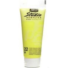 Pebeo Kunst en Ambachten Pebeo 100 ml Studio Acrylic Paint, Lemon Cadmium Yellow Hue