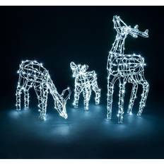 Christow Light Up Wire Reindeer Christmas Lamp