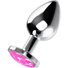 Buttplug large Sexleksaker Oh mama! Analplugg Buttplug Med Rosa Kristalldiamant Large