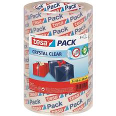 Pakketape 66 TESA Crystal Clear Crystal Clear – 3 Rolls Packing Tape 66 m x 50 mm