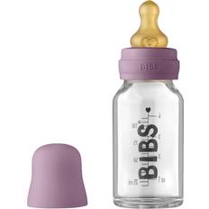 Bibs Biberons Bibs Baby Glass Bottle 110 ml biberon Mauve 110 ml