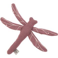 Rattles Lässig Knitted toy with rattle Garden Explorer Dragonfly red