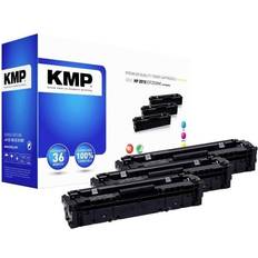 Hp 201x toner KMP Toner Vervangt HP 201X - Cyaan/Magenta/Geel