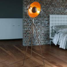 Brown Floor Lamps & Ground Lighting Globo Lighting Rust-coloured Xirena I tripod Floor Lamp