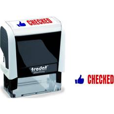 Trodat Office Printy Stamp Self-inking Checked 18x46mm Reinkable