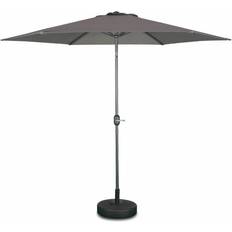 Grey, Ø10 ft 3m round centre pole parasol