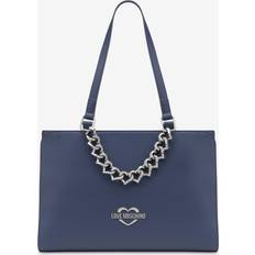 Moschino bag Love Moschino Blue shopper bag with decorative chain, Blue