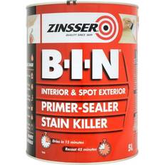 Zinsser B-I-N Primer Sealer Stain Killer Woodstain White 5L