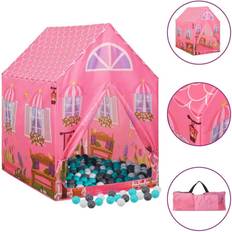 vidaXL Tenda da Gioco per Bambini Rosa con 250 Palline 69x94x104 cm