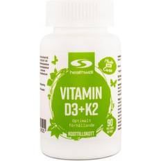 Healthwell vitamin d3 Healthwell Vitamin D3+K2 Vegan, 90 kaps