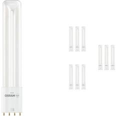 Osram dulux l 18w Osram Fordelspakke 10x Dulux L LED 2G11 8W 900lm 830 varm hvid 4-pin erstatter 18W