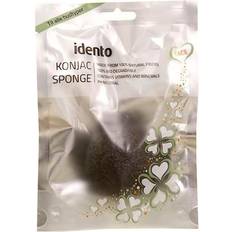 Best_rated Konjac Sponges Idento Dry Konjac Sponge - Bamboo Charcoal