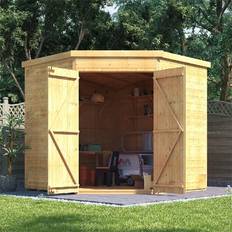 BillyOh Sheds BillyOh Expert Tongue and Groove Corner Workshop Shed (Building Area )