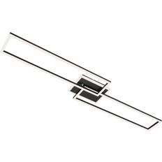 Briloner Lampade da soffitto Briloner LED CCT 110 cm 40W 5200LM Nero Plafoniera