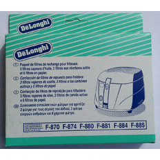 De'Longhi Sort Tilbehør til kaffemaskiner De'Longhi DeLonghi frituregrydefiltre. 3 slags filtre.