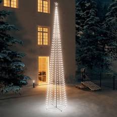 Lampade Natalizie vidaXL Albero di Natale a Cono con 752 LED Bianco Caldo 160x500 cm Lampada Natalizia