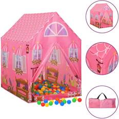 vidaXL Tenda da Gioco per Bambini Rosa con 250 Palline 69x94x104 cm