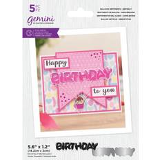 Birthdays Text & Theme Balloons Gemini Balloon Sentiments Birthday Stamp & Die