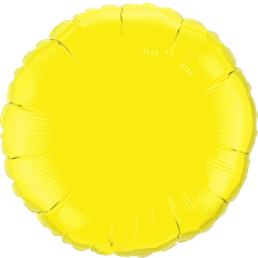 Yellow Text & Theme Balloons Qualatex 18" Yellow Plain Circle Foil Balloon