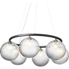 Nuura Miira Circular Rock Grey/Optic Clear Pendant Lamp 80cm