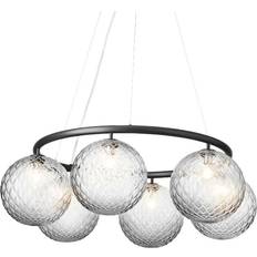 Nuura Lamper Nuura Miira Circular Rock Grey/Optic Clear Pendel ∅ 80cm
