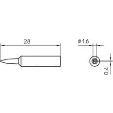 Weller Loddeverktøy Weller XNT A Soldering tip Chisel-shaped Tip