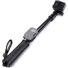 Camera Tripods sandmarc pole black edition: 1740' waterproof extension pole selfie stick for gopro hero 7, hero 6, fusion, hero 5, 4, session, 3 3, 2, & hd