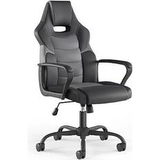 Cheap Gaming Chairs Staples Emerge Vector Bonded Leather Gaming Chair, Black & Gray (61108) Multicolor