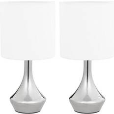 vidaXL 2 stk. touch-knap Bordlampe