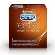 Durex Real Feel, Kondom för män, Transparent, Polyisopren, 56 mm, 3 styck