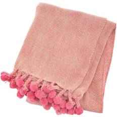 Sass & Belle Nevada Herringbone Blankets Pink