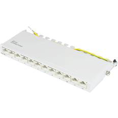 Kabler Good Connections Patchpanel Deskt. 12Port 0,5HE CAT6a STP 10m