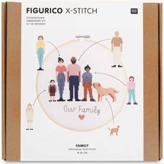 Cross stitch kit Rico Design Rico Design Our Family Cross Stitch Kit