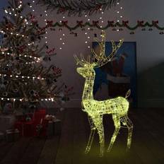 Lampes de Noël vidaXL Acrylic Reindeer Christmas Decoration 140 LEDs 50.4' Warm White Lampe de Noël