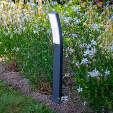 Nero Pali di protezione Lutec Lampione Da Giardino LED 74 cm Grigio 1200 Lumen IP54 Palo di protezione