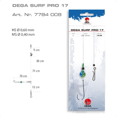 Surfcasting Jenzi Surfcasting-Rig DEGA-SURF Pro 17 Forfang