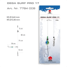 Surfcasting-Rig DEGA-SURF Pro 17 Forfang