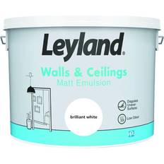 Leyland paint Leyland Walls and Ceilings Matt Brilliant 10L White